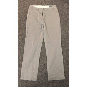 Polo Ralph Lauren Chino Pants Mens 32/32 Grey Flat Front Classic Fit